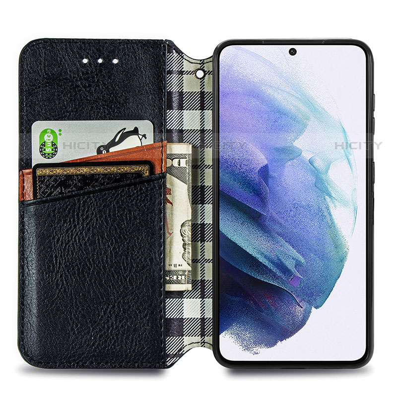 Coque Portefeuille Livre Cuir Etui Clapet S01D pour Samsung Galaxy S21 FE 5G Plus