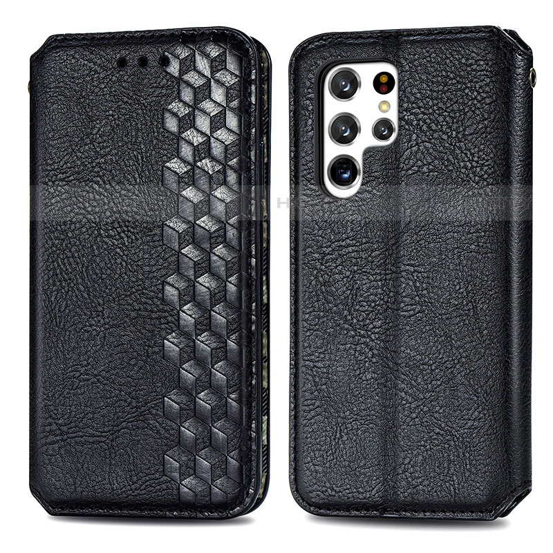 Coque Portefeuille Livre Cuir Etui Clapet S01D pour Samsung Galaxy S21 Ultra 5G Plus