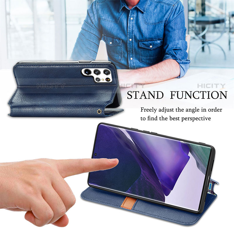 Coque Portefeuille Livre Cuir Etui Clapet S01D pour Samsung Galaxy S22 Ultra 5G Plus