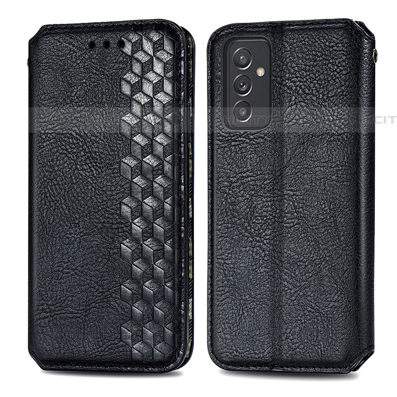 Coque Portefeuille Livre Cuir Etui Clapet S01D pour Samsung Galaxy S23 FE 5G Noir Plus