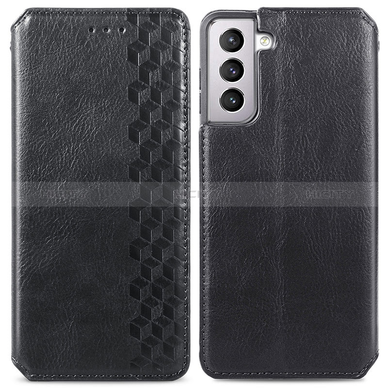 Coque Portefeuille Livre Cuir Etui Clapet S01D pour Samsung Galaxy S24 5G Noir Plus