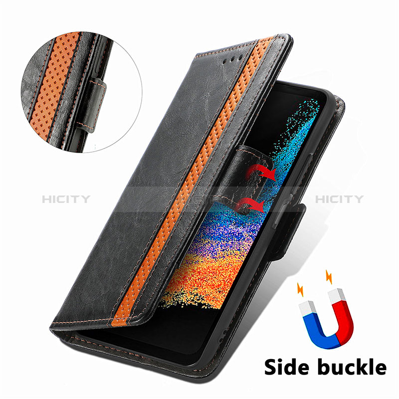 Coque Portefeuille Livre Cuir Etui Clapet S01D pour Samsung Galaxy XCover 6 Pro 5G Plus