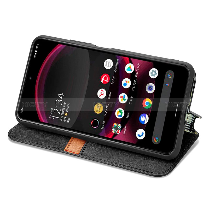 Coque Portefeuille Livre Cuir Etui Clapet S01D pour Sharp Aquos R8s Pro Plus