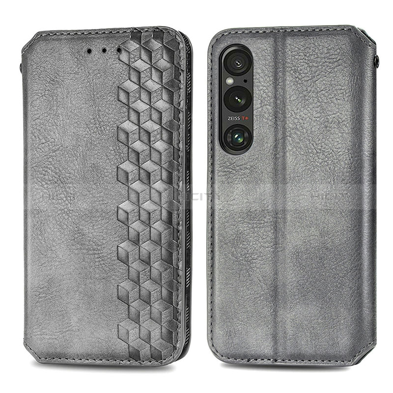 Coque Portefeuille Livre Cuir Etui Clapet S01D pour Sony Xperia 1 V Plus