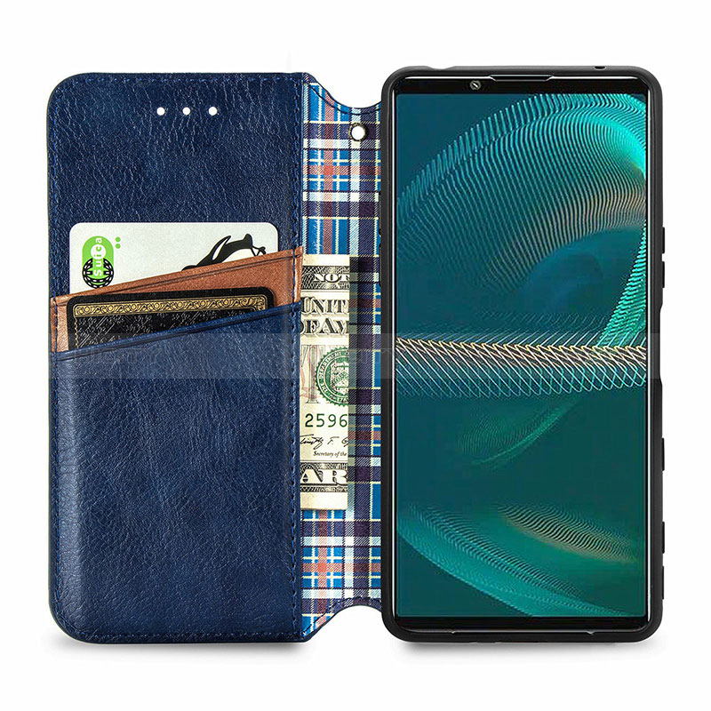 Coque Portefeuille Livre Cuir Etui Clapet S01D pour Sony Xperia 5 III Plus