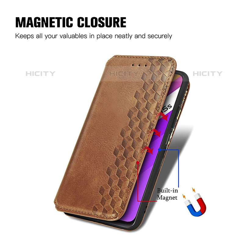 Coque Portefeuille Livre Cuir Etui Clapet S01D pour Vivo iQOO U5x Plus