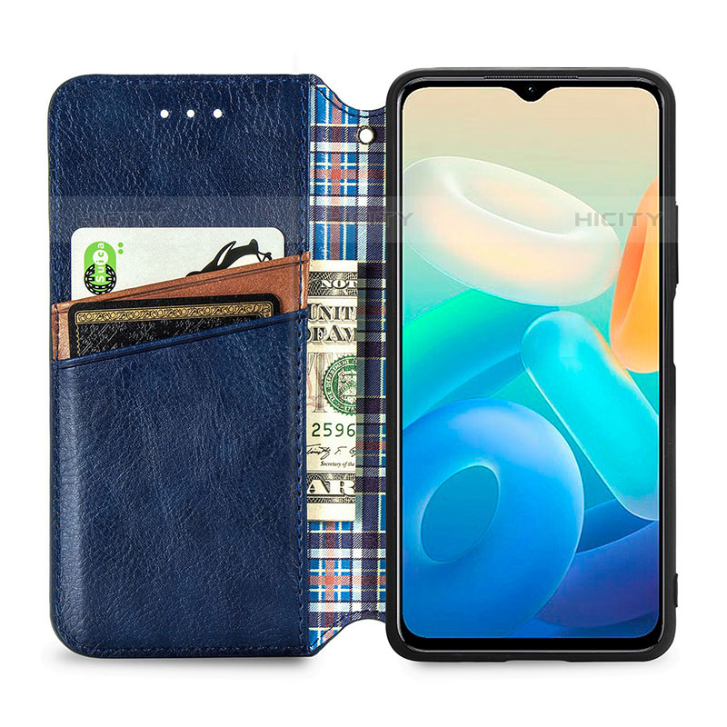 Coque Portefeuille Livre Cuir Etui Clapet S01D pour Vivo iQOO Z6 Lite 5G Plus