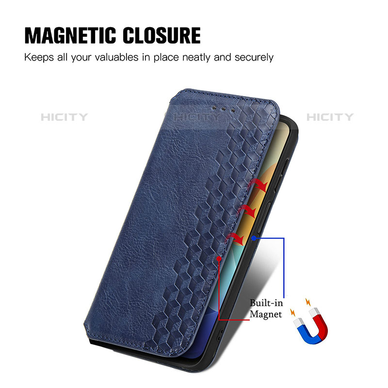 Coque Portefeuille Livre Cuir Etui Clapet S01D pour Vivo T1 5G India Plus