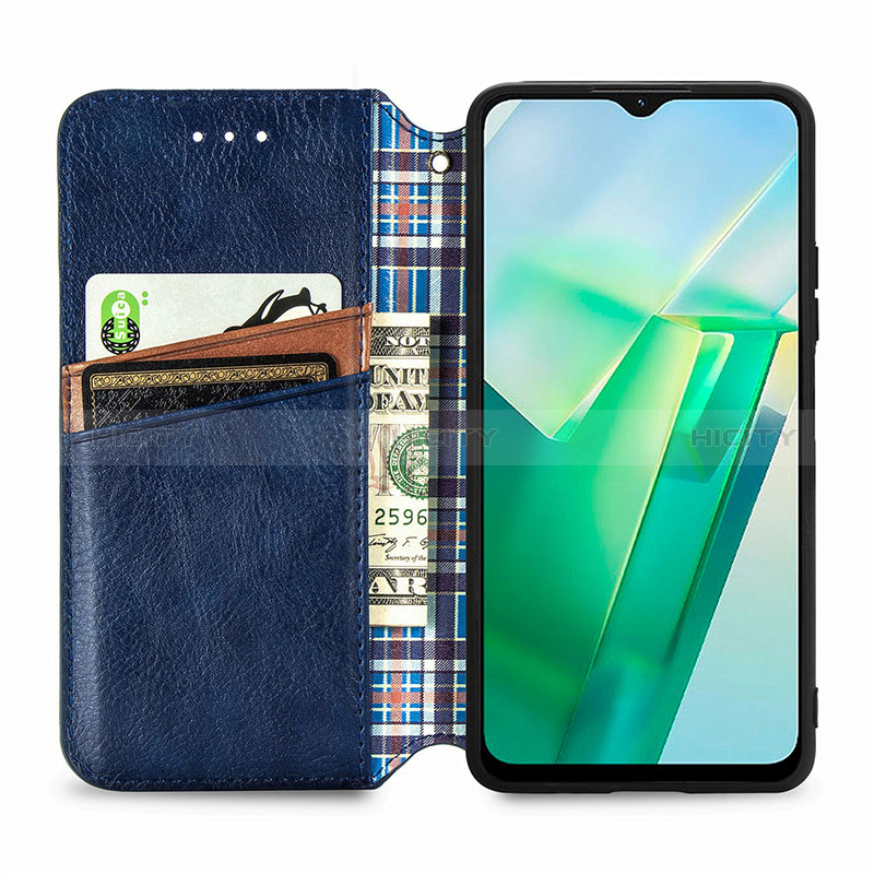 Coque Portefeuille Livre Cuir Etui Clapet S01D pour Vivo T2x 5G Plus