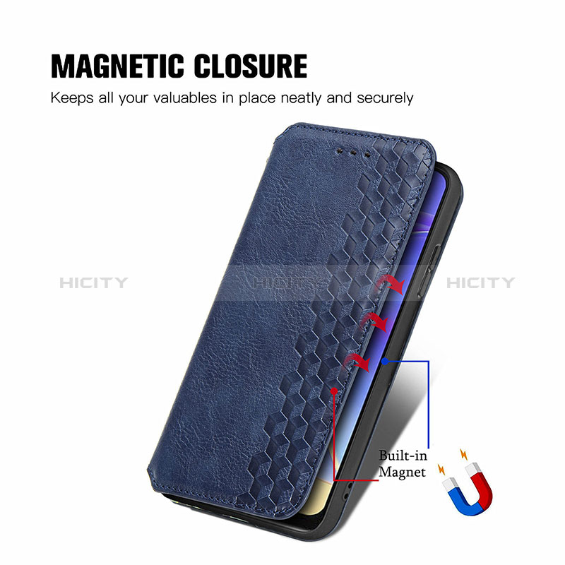 Coque Portefeuille Livre Cuir Etui Clapet S01D pour Vivo V21e 4G Plus