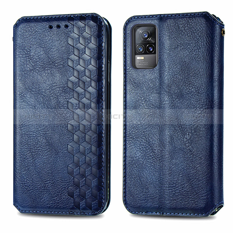 Coque Portefeuille Livre Cuir Etui Clapet S01D pour Vivo V21e 4G Plus