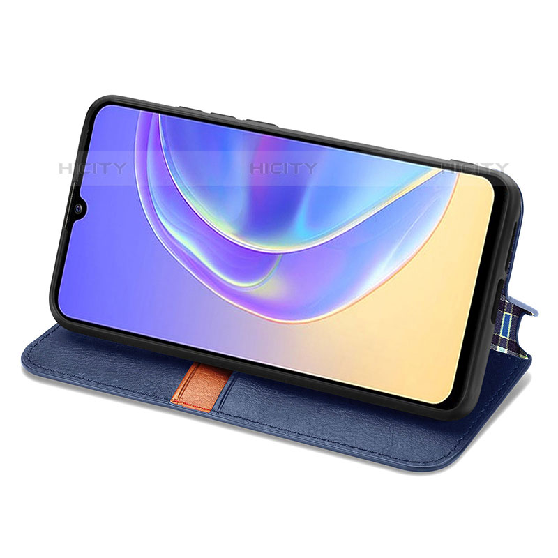 Coque Portefeuille Livre Cuir Etui Clapet S01D pour Vivo V21e 5G Plus