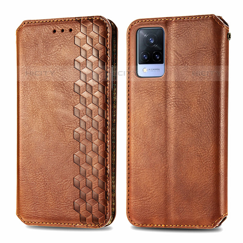 Coque Portefeuille Livre Cuir Etui Clapet S01D pour Vivo V21s 5G Plus