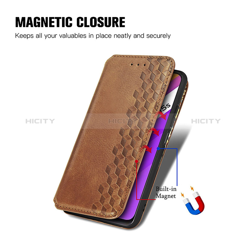 Coque Portefeuille Livre Cuir Etui Clapet S01D pour Vivo Y01 Plus