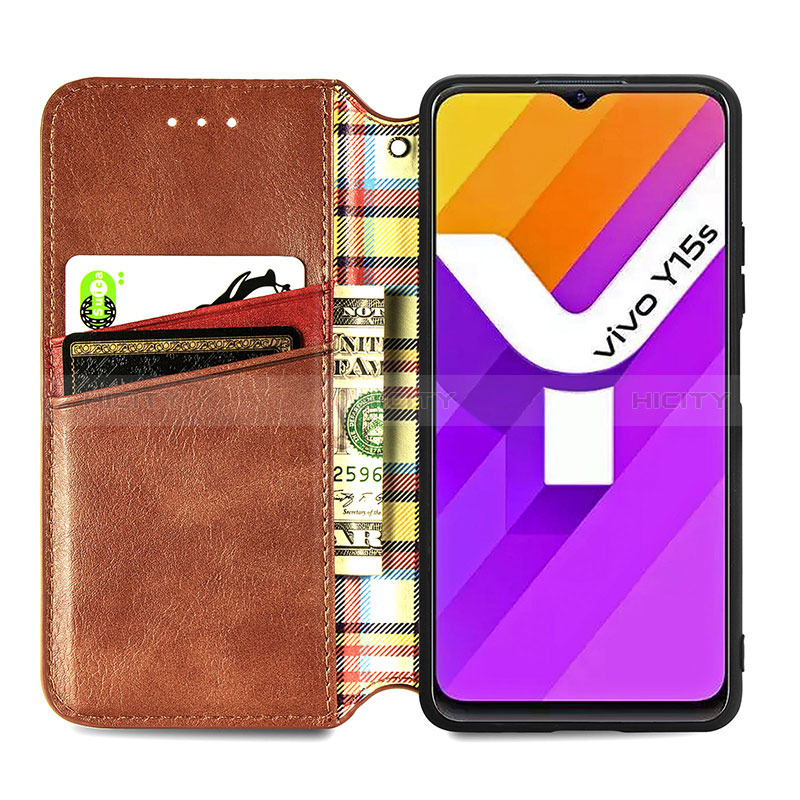 Coque Portefeuille Livre Cuir Etui Clapet S01D pour Vivo Y01 Plus