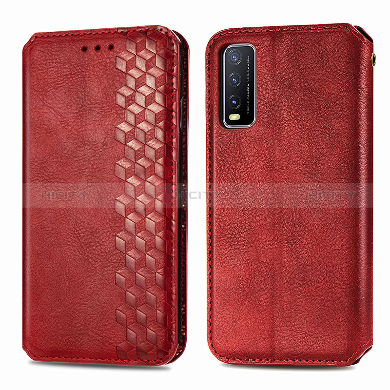 Coque Portefeuille Livre Cuir Etui Clapet S01D pour Vivo Y11s Plus