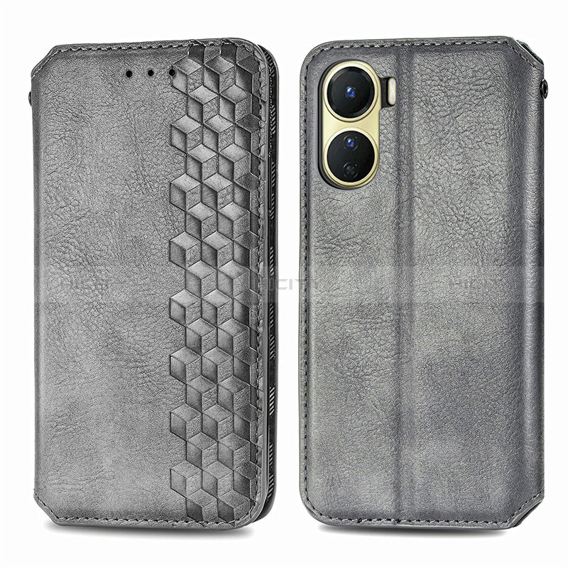 Coque Portefeuille Livre Cuir Etui Clapet S01D pour Vivo Y16 Plus