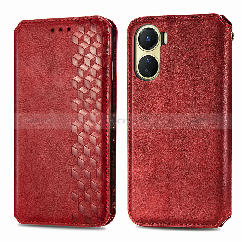 Coque Portefeuille Livre Cuir Etui Clapet S01D pour Vivo Y16 Plus