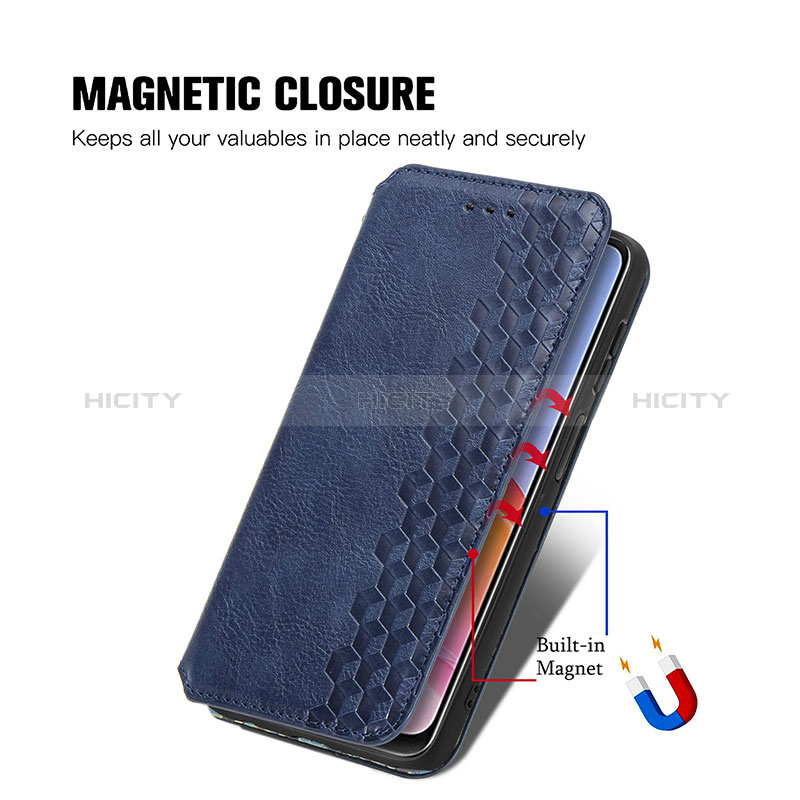 Coque Portefeuille Livre Cuir Etui Clapet S01D pour Vivo Y21a Plus