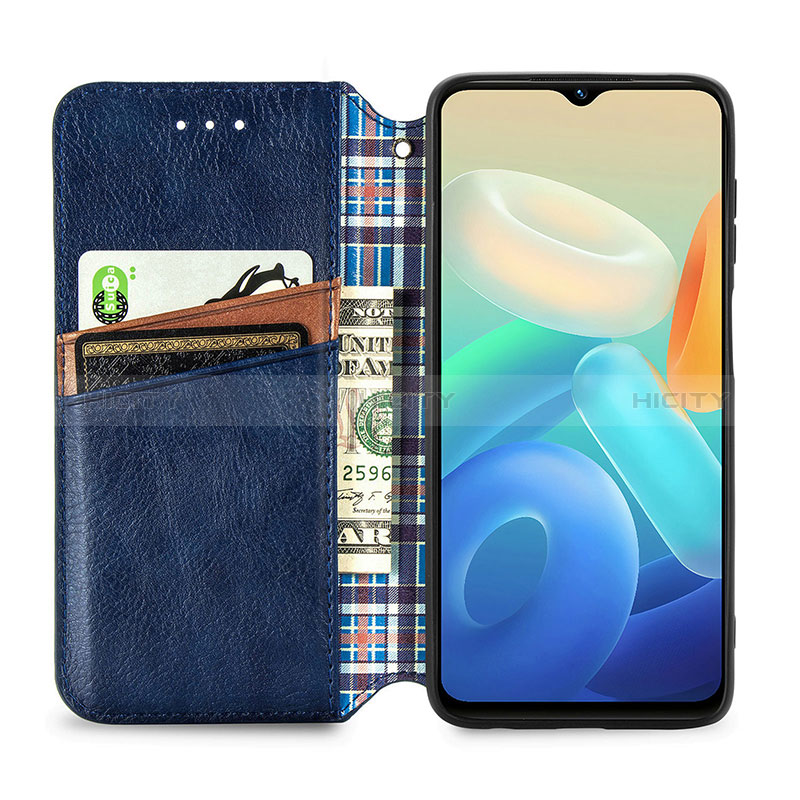 Coque Portefeuille Livre Cuir Etui Clapet S01D pour Vivo Y33e 5G Plus