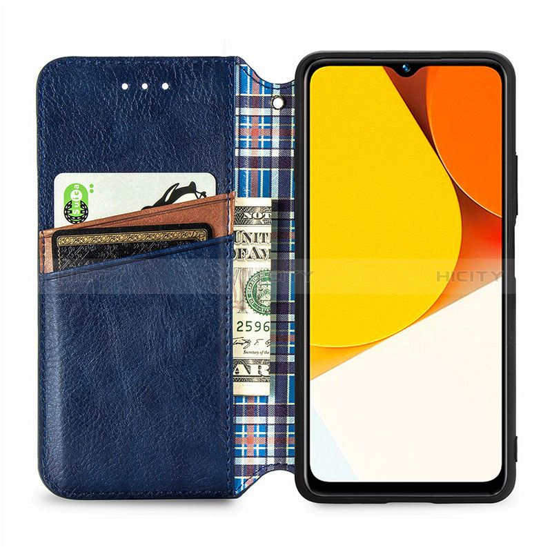 Coque Portefeuille Livre Cuir Etui Clapet S01D pour Vivo Y35 4G Plus