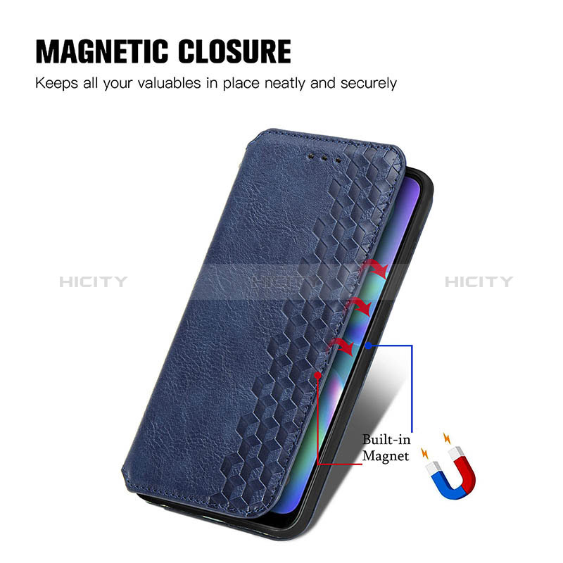 Coque Portefeuille Livre Cuir Etui Clapet S01D pour Vivo Y3s (2021) Plus