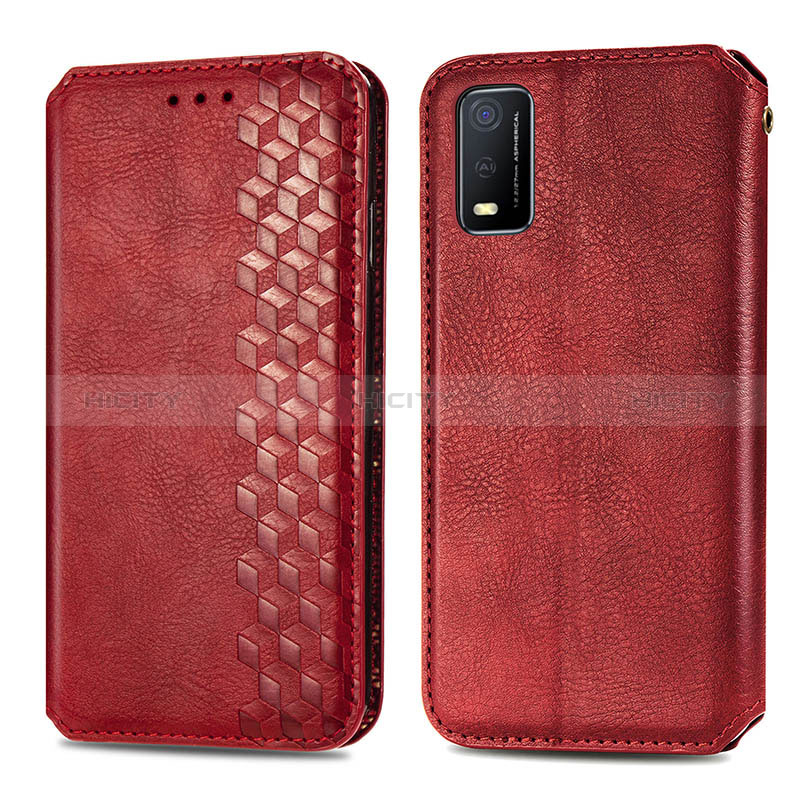 Coque Portefeuille Livre Cuir Etui Clapet S01D pour Vivo Y3s (2021) Plus