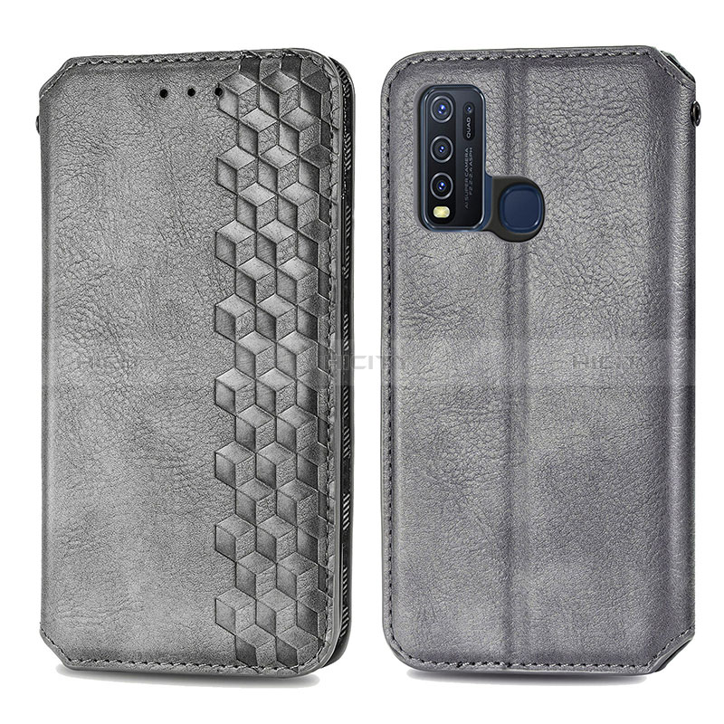 Coque Portefeuille Livre Cuir Etui Clapet S01D pour Vivo Y50 Plus