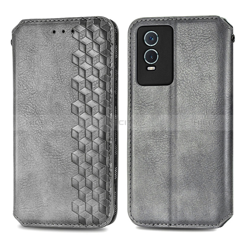 Coque Portefeuille Livre Cuir Etui Clapet S01D pour Vivo Y76s 5G Plus