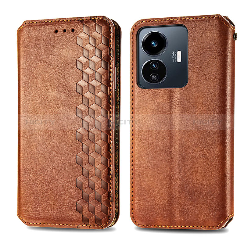 Coque Portefeuille Livre Cuir Etui Clapet S01D pour Vivo Y77 5G Plus