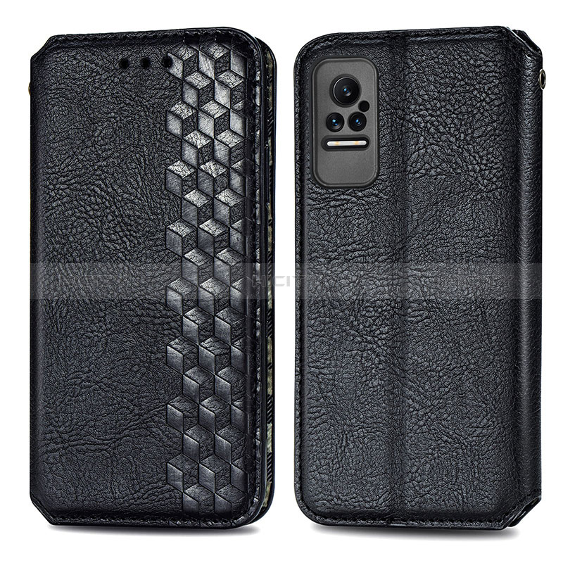 Coque Portefeuille Livre Cuir Etui Clapet S01D pour Xiaomi Civi 5G Noir Plus