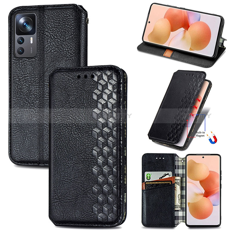 Coque Portefeuille Livre Cuir Etui Clapet S01D pour Xiaomi Mi 12T 5G Plus