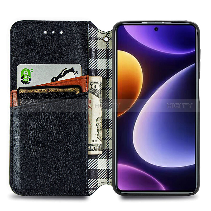 Coque Portefeuille Livre Cuir Etui Clapet S01D pour Xiaomi Poco F5 5G Plus