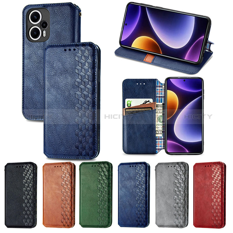 Coque Portefeuille Livre Cuir Etui Clapet S01D pour Xiaomi Poco F5 5G Plus