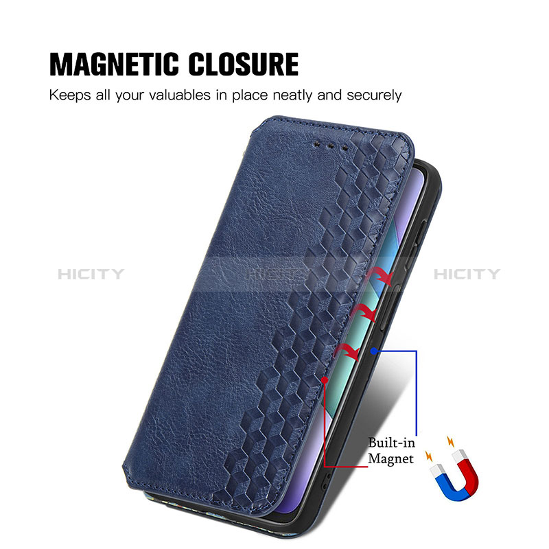 Coque Portefeuille Livre Cuir Etui Clapet S01D pour Xiaomi Redmi 10 (2022) Plus