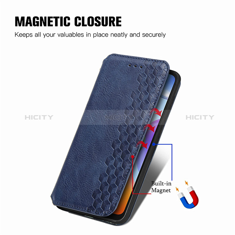 Coque Portefeuille Livre Cuir Etui Clapet S01D pour Xiaomi Redmi 10 Power Plus