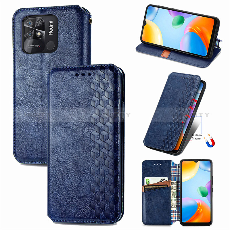 Coque Portefeuille Livre Cuir Etui Clapet S01D pour Xiaomi Redmi 10C 4G Plus