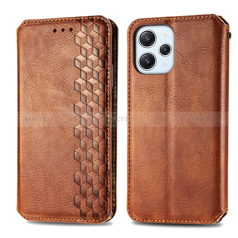 Coque Portefeuille Livre Cuir Etui Clapet S01D pour Xiaomi Redmi 12 4G Plus