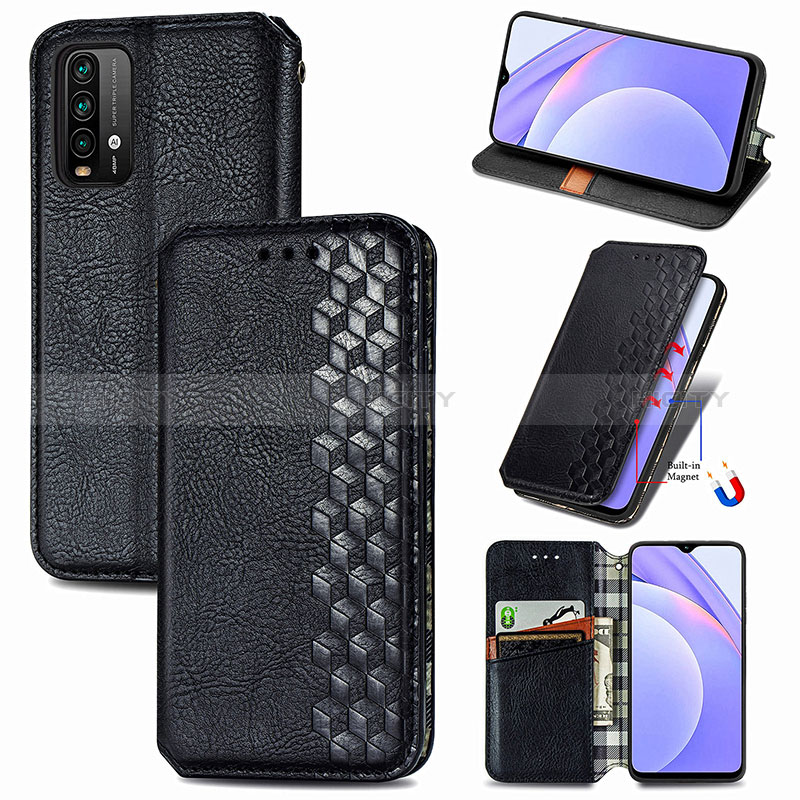 Coque Portefeuille Livre Cuir Etui Clapet S01D pour Xiaomi Redmi 9 Power Plus