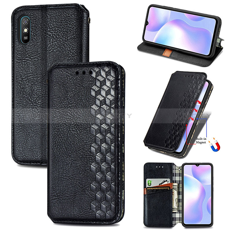 Coque Portefeuille Livre Cuir Etui Clapet S01D pour Xiaomi Redmi 9i Plus