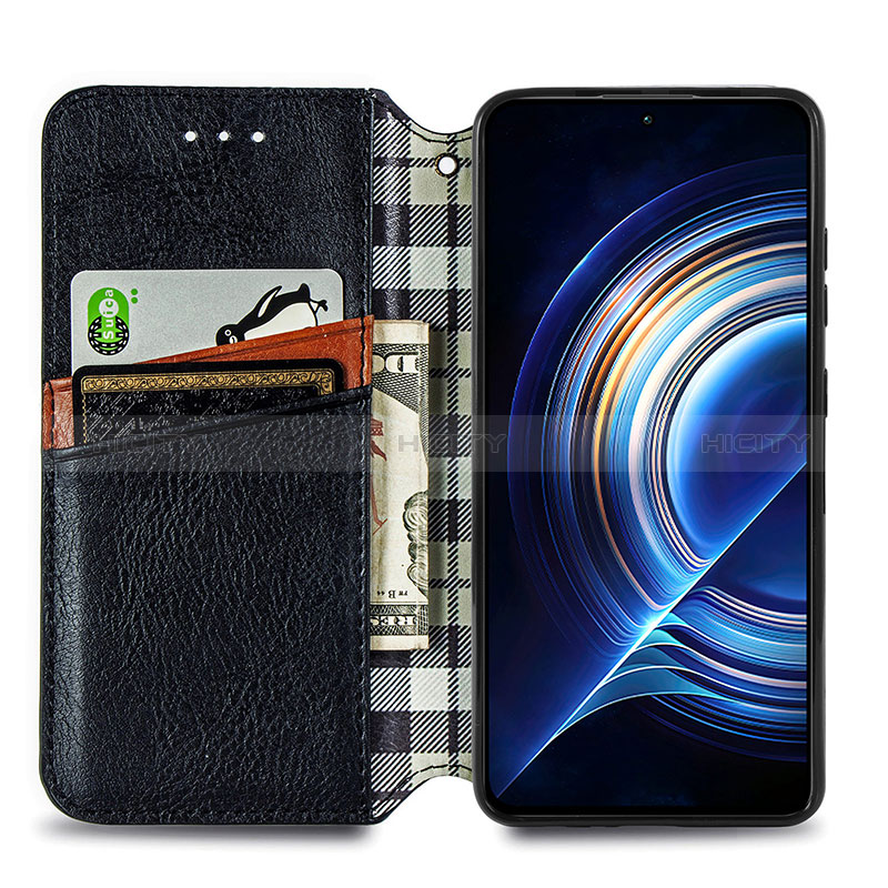 Coque Portefeuille Livre Cuir Etui Clapet S01D pour Xiaomi Redmi K50 5G Plus