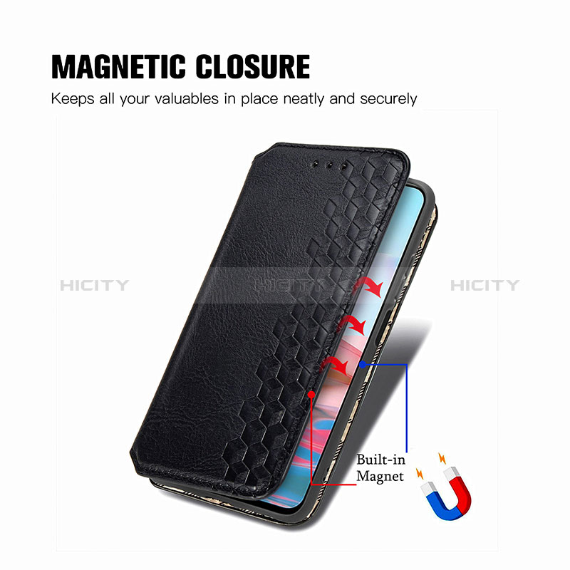 Coque Portefeuille Livre Cuir Etui Clapet S01D pour Xiaomi Redmi Note 10S 4G Plus