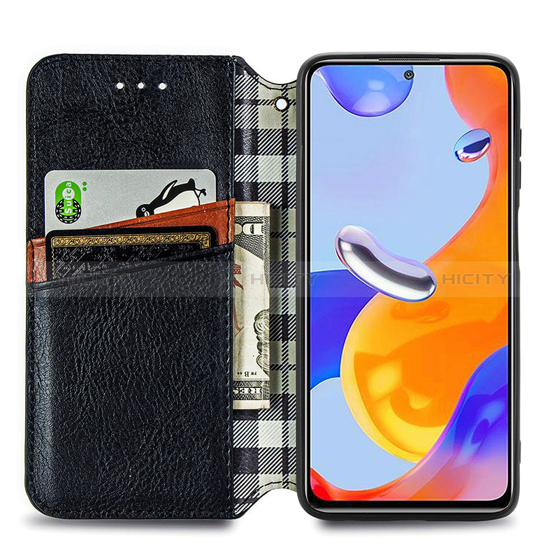 Coque Portefeuille Livre Cuir Etui Clapet S01D pour Xiaomi Redmi Note 11 Pro 4G Plus