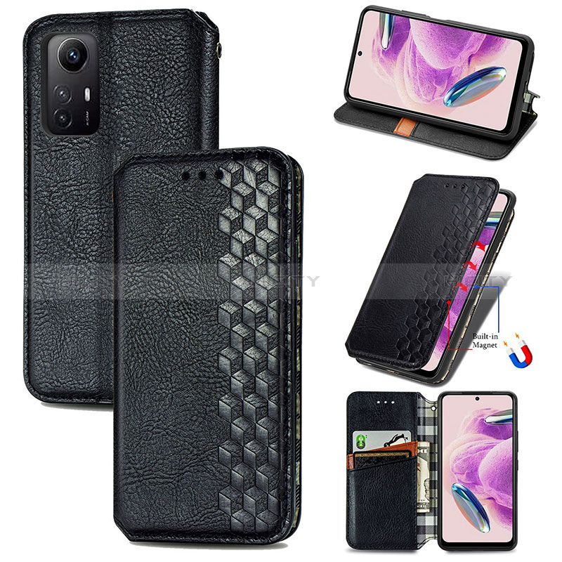 Coque Portefeuille Livre Cuir Etui Clapet S01D pour Xiaomi Redmi Note 12S Plus