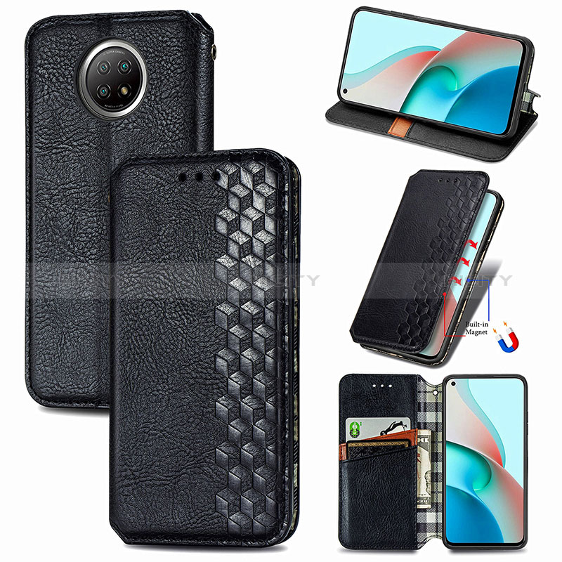 Coque Portefeuille Livre Cuir Etui Clapet S01D pour Xiaomi Redmi Note 9 5G Plus