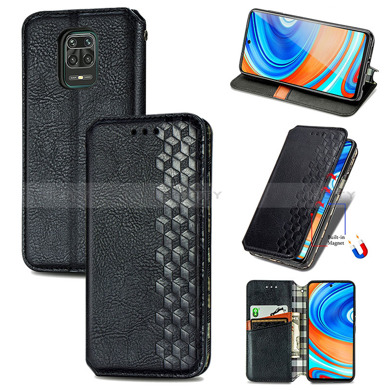 Coque Portefeuille Livre Cuir Etui Clapet S01D pour Xiaomi Redmi Note 9 Pro Plus