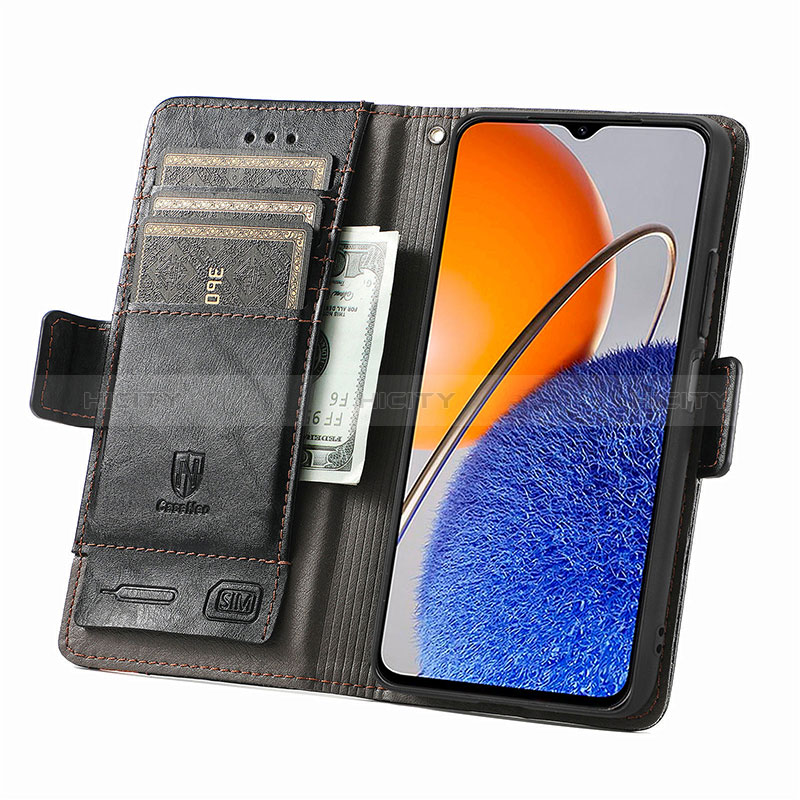 Coque Portefeuille Livre Cuir Etui Clapet S02D pour Huawei Enjoy 50z Plus