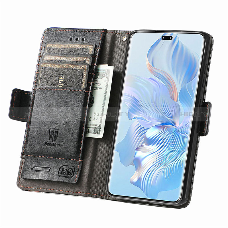 Coque Portefeuille Livre Cuir Etui Clapet S02D pour Huawei Honor 80 Pro 5G Plus