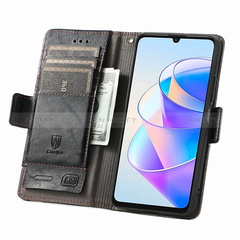 Coque Portefeuille Livre Cuir Etui Clapet S02D pour Huawei Honor X7a Plus