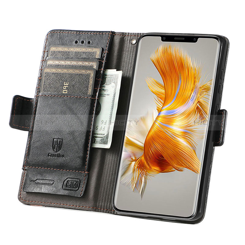 Coque Portefeuille Livre Cuir Etui Clapet S02D pour Huawei Mate 50 Pro Plus